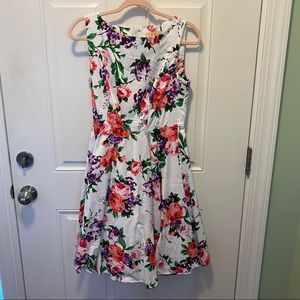 Grace Karin Retro Inspired Floral Full Dress Sz M